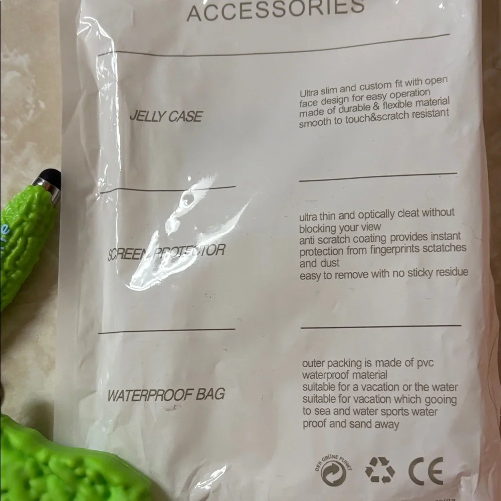 Green Monster Design Phone Case with Keychain